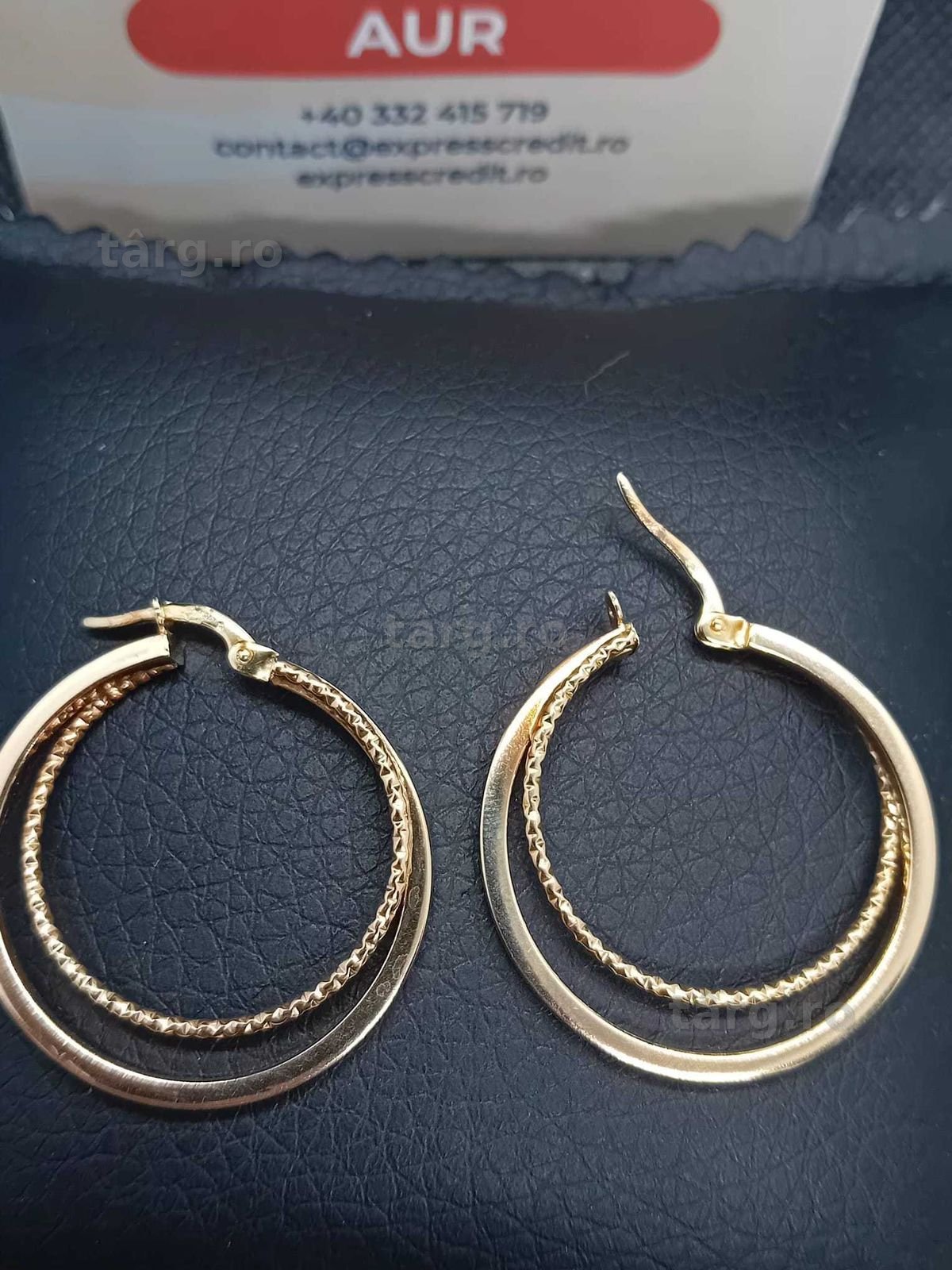 Cercei aur 14k 2.87g (B.25344 AG31 Barboi) Garantie 2 ani! 2
