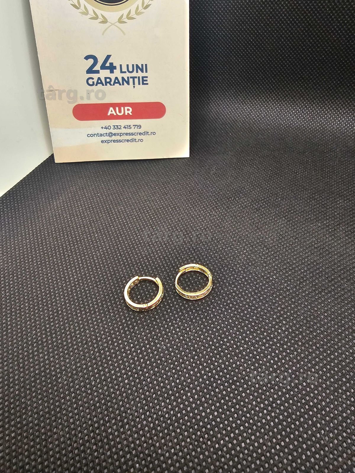 Cercei aur 14K 1.71g (50534 AG 11 Piata Nicolina) 2 ani garantie! 3