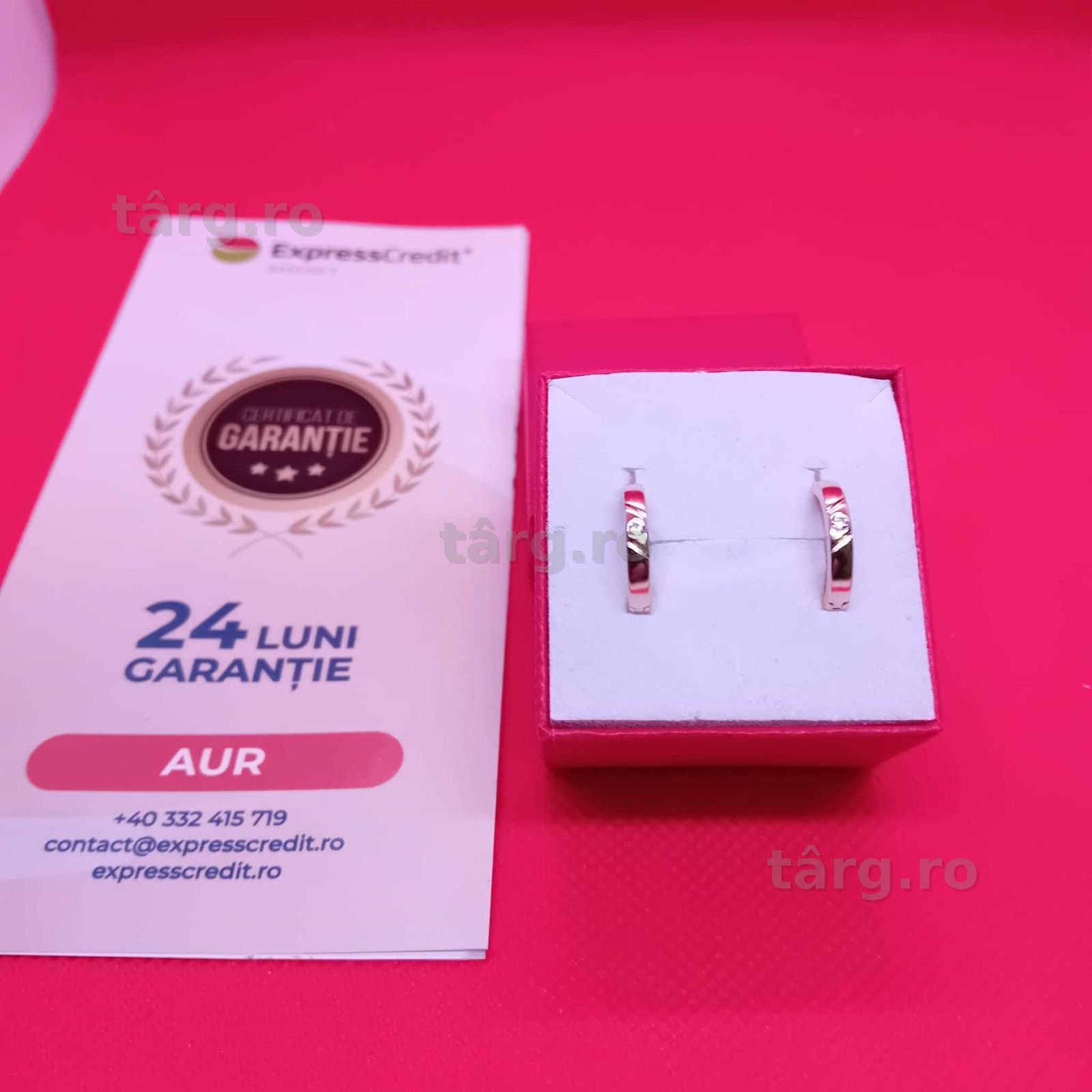 Cercei aur 14k 1.84g (Ag4 Dacia B50839.1) Garantie 2 Ani