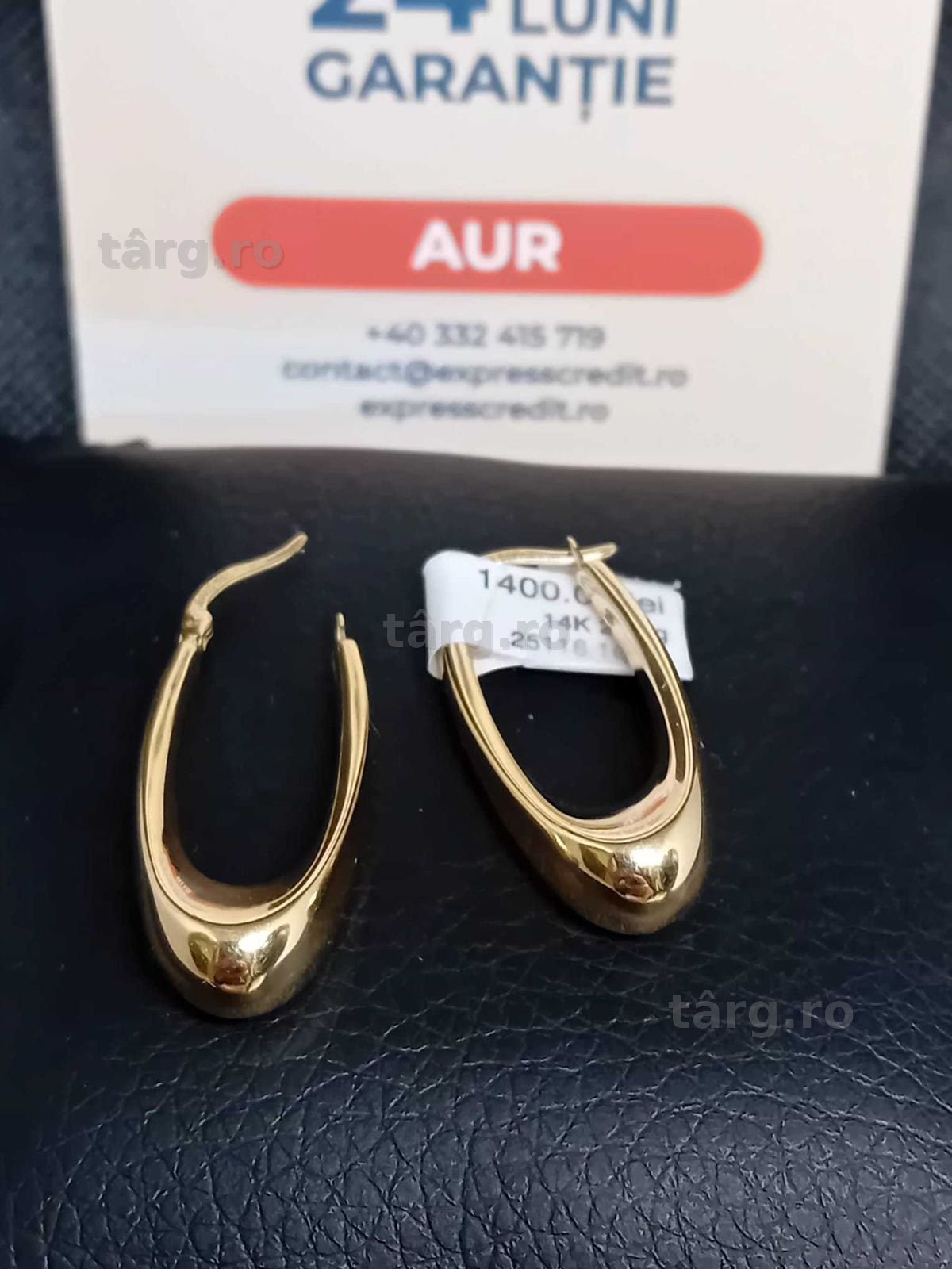 Cercei aur 14k 2.80g (B.25116 AG31 Barboi) Garantie 2 ani!