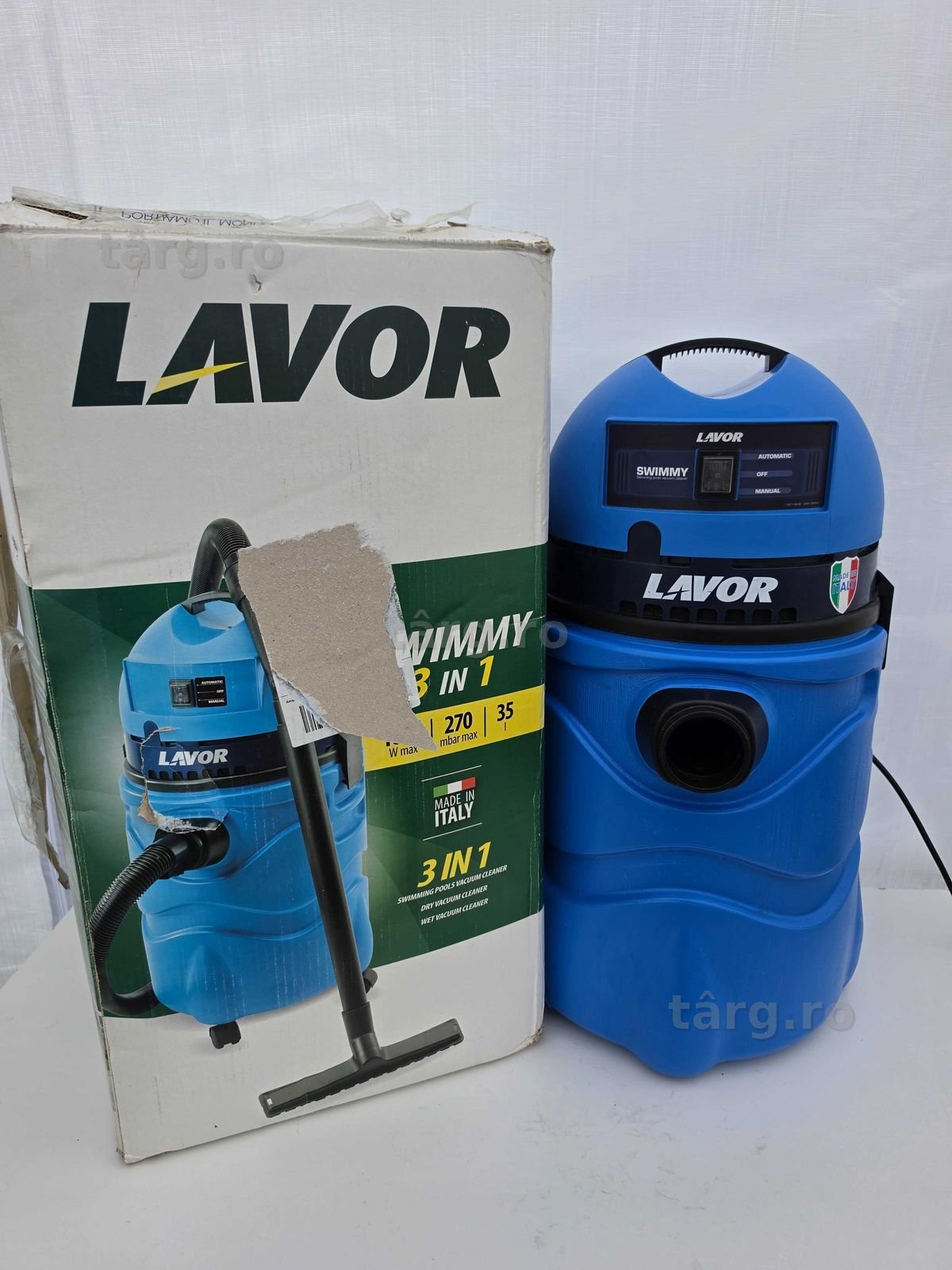 Aspirator umed/uscat pentru piscine, Lavor SWWMMY 3 in 1 1600 W