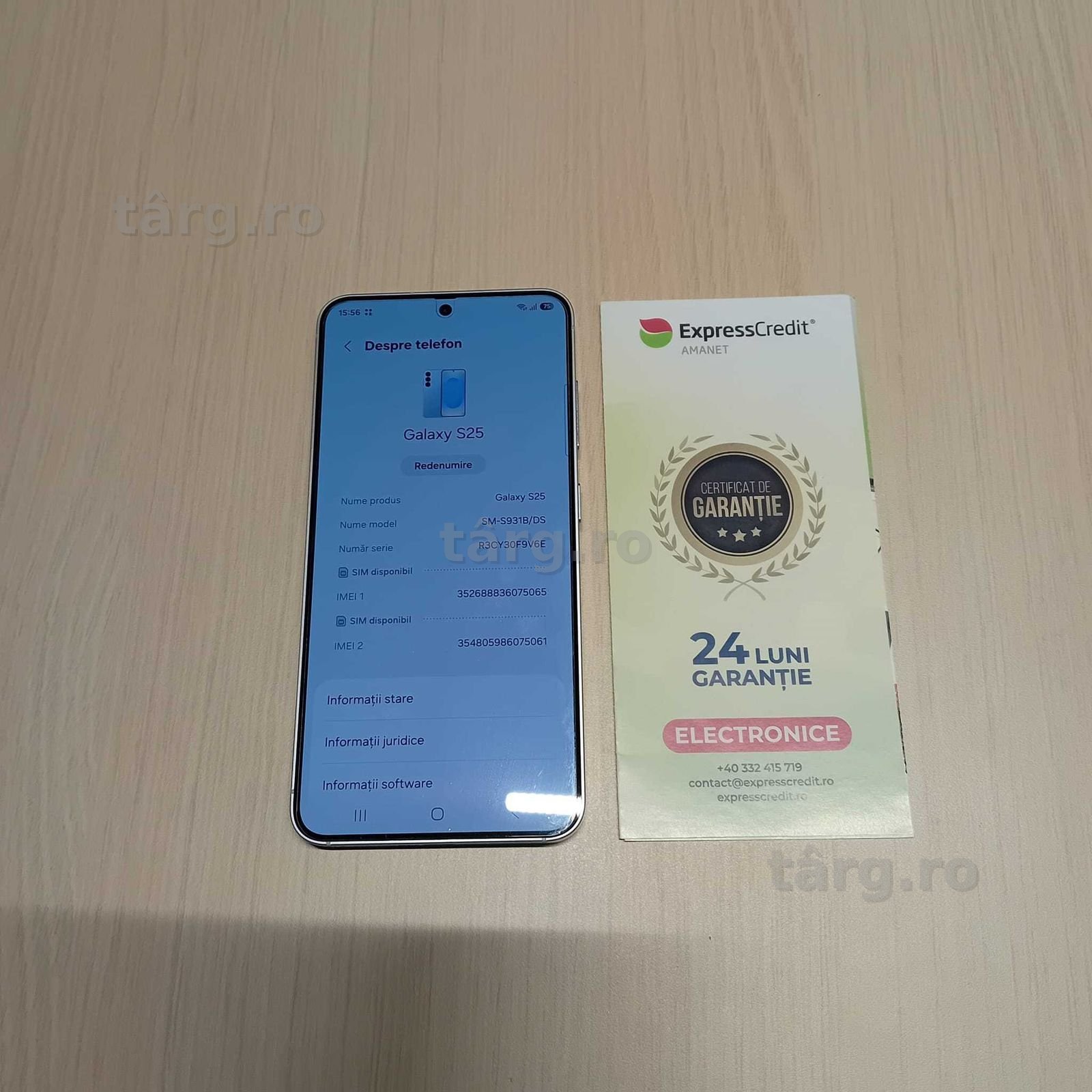 Telefon Samsung Galaxy S25 5g (ag49 Esplanada b.9092) 2 ani garantie