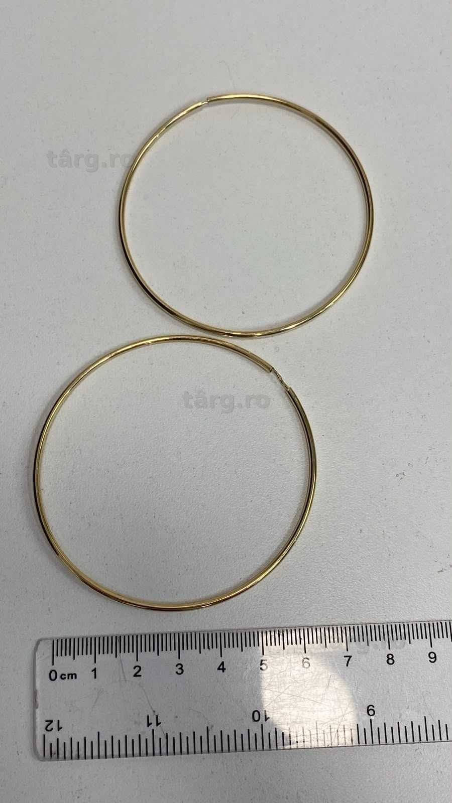 (AG13) Cercei aur 14K 5.82g (b.56332) Garantie 2 ani! 3