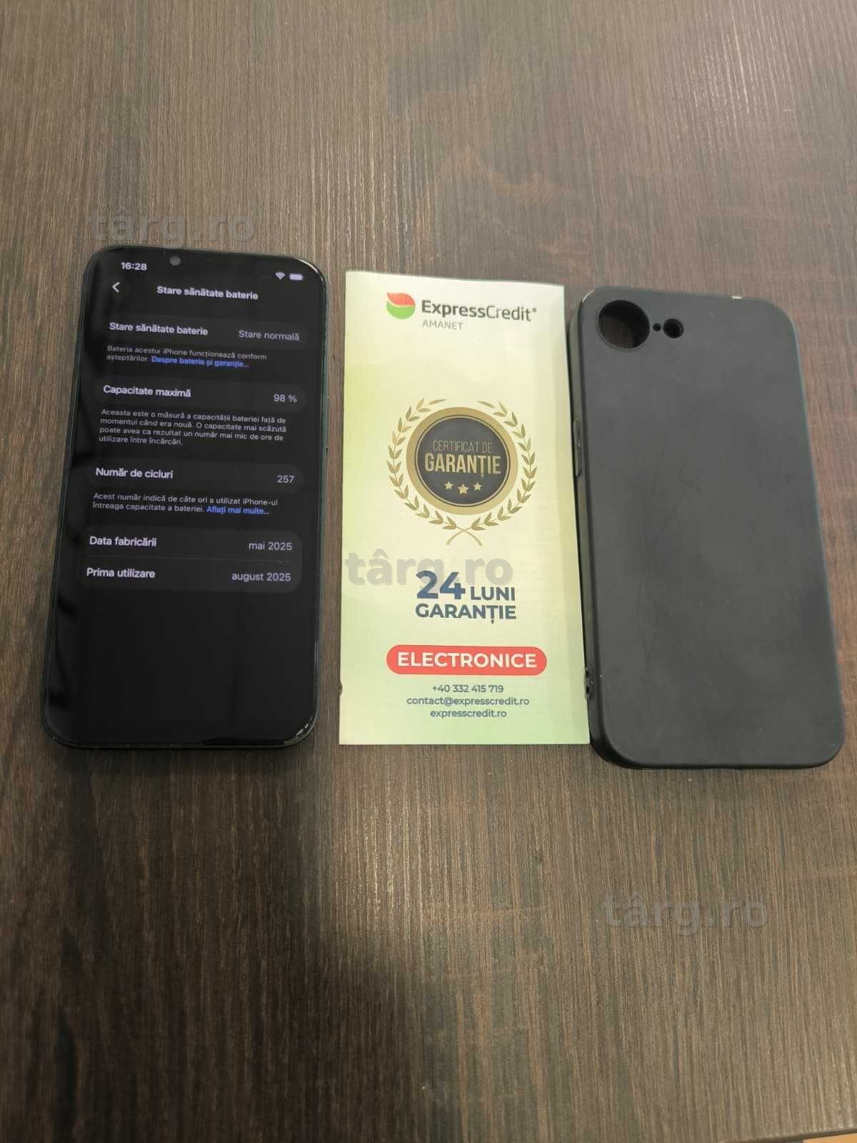 iPhone 16e 128Gb 98% sanatate baterie (AG24 Harlau B.45905) - Garantie 2 ani! 4