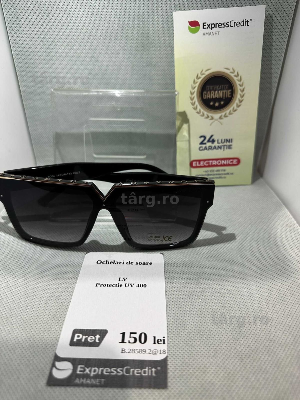 Ochelari soare LV (Ag18 Tutora B.28589) Garantie 2 ani!