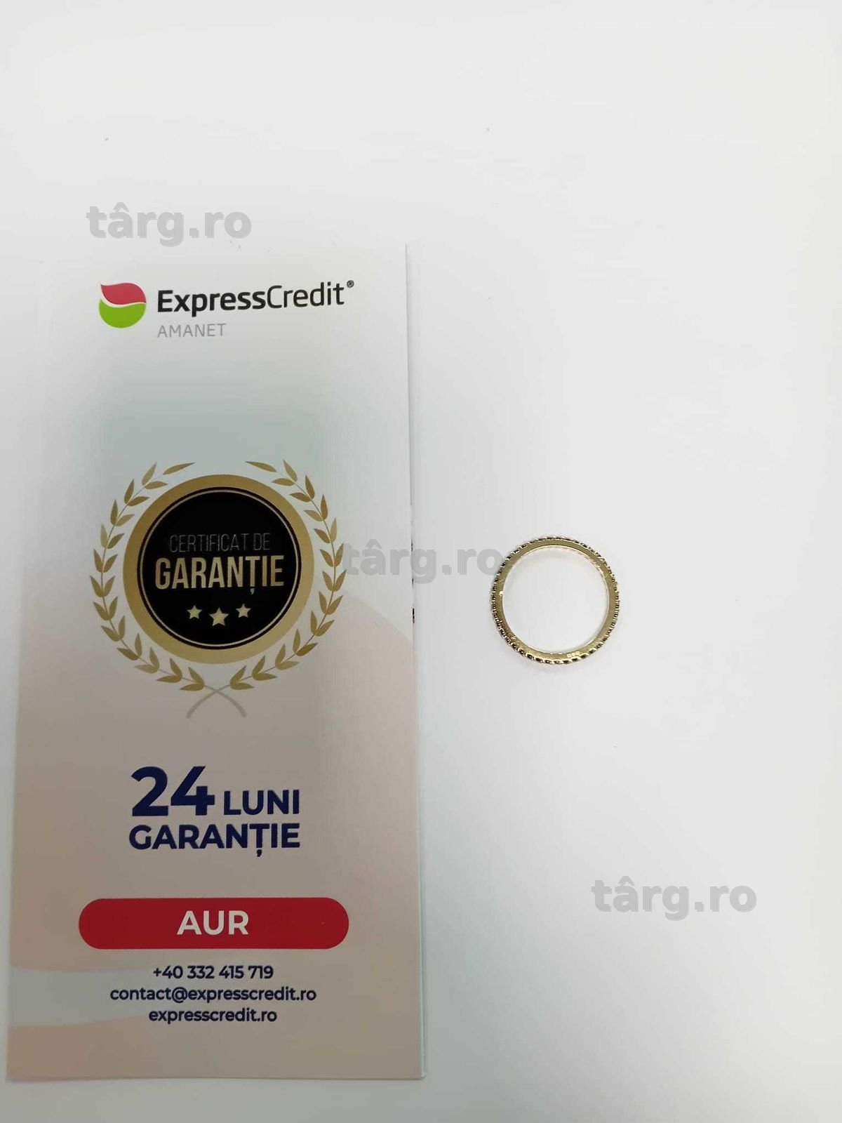(Ag33) Inel Aur 14K/Garantie 2 ani 2