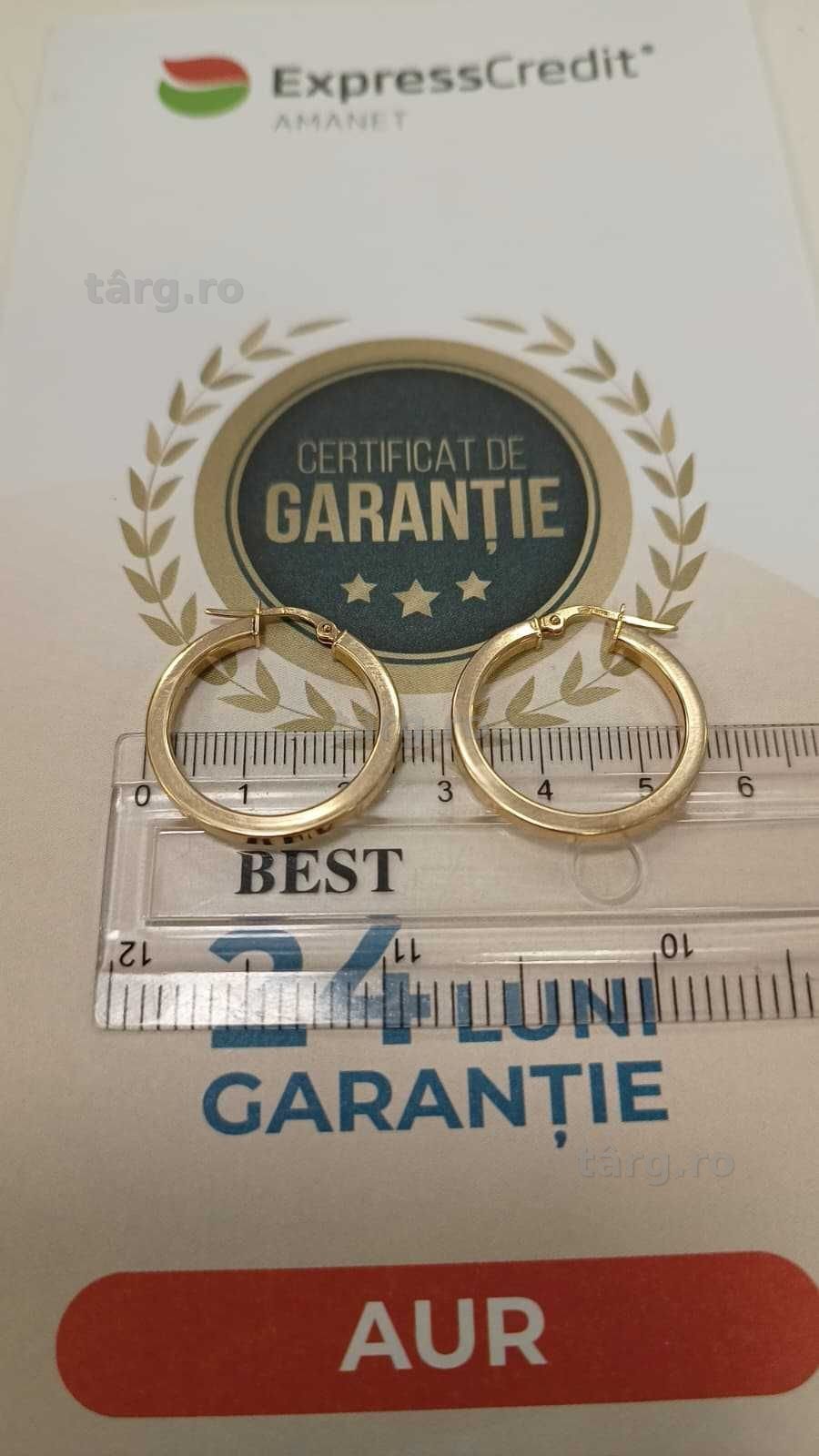 Cercei aur 14K 2.26gr [AG24 Harlau B.45757.2] - Garantie 2 ani! 3