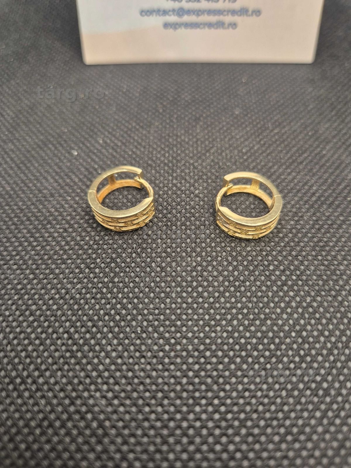 Cercei aur 14K 2.82g (50270.2 Ag11 Piata Nicolina) Garantie 2 ani! 2