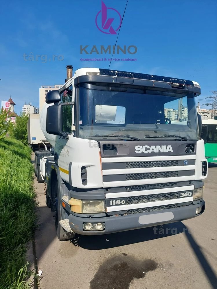 scania betoniera p340, 8x4, pentru dezmembrat.