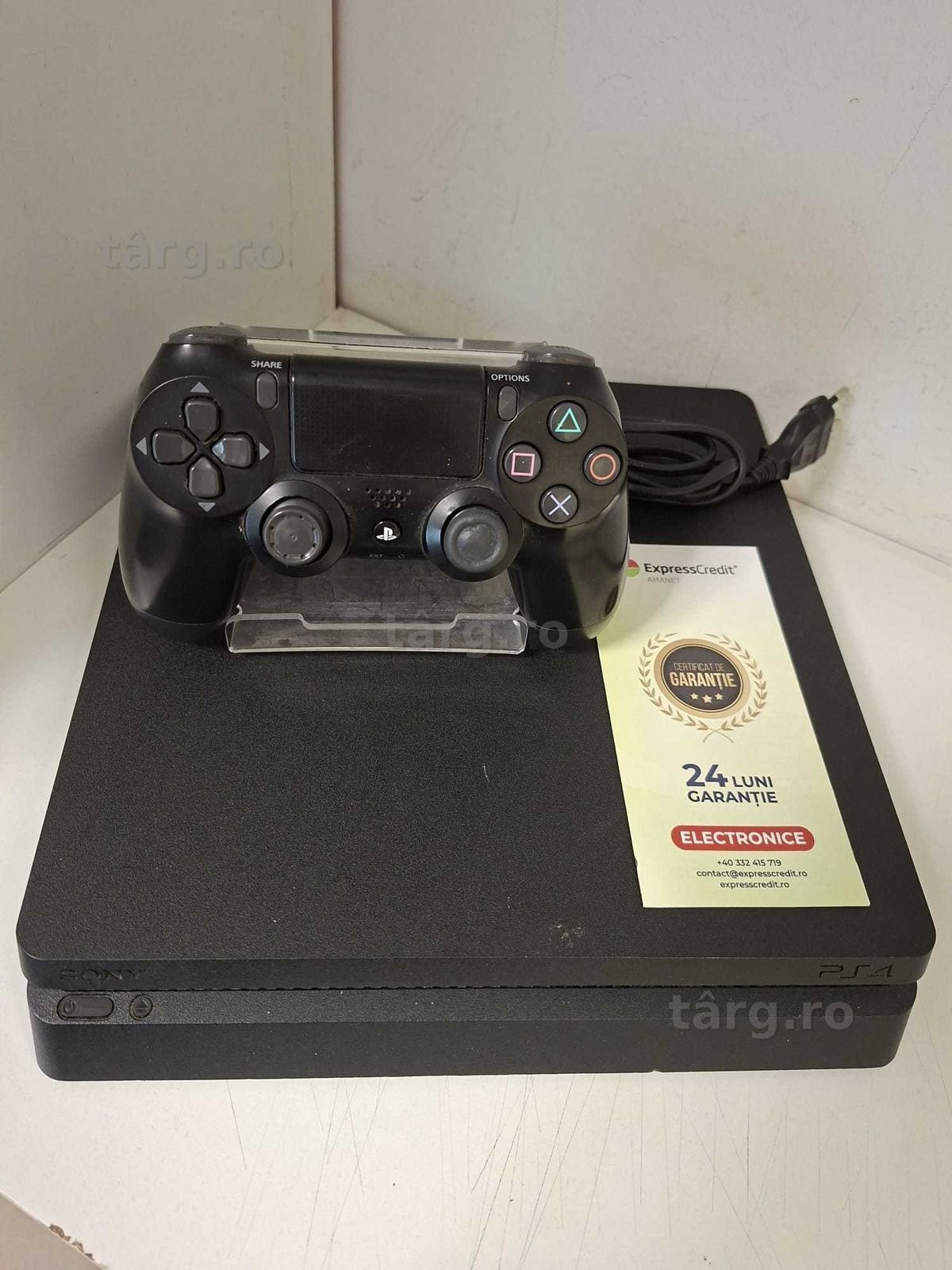 (Ag33)  Consola Sony Playstation PS4 Slim Ver. Soft 13.50/870 GB/ Garantie 2 ani
