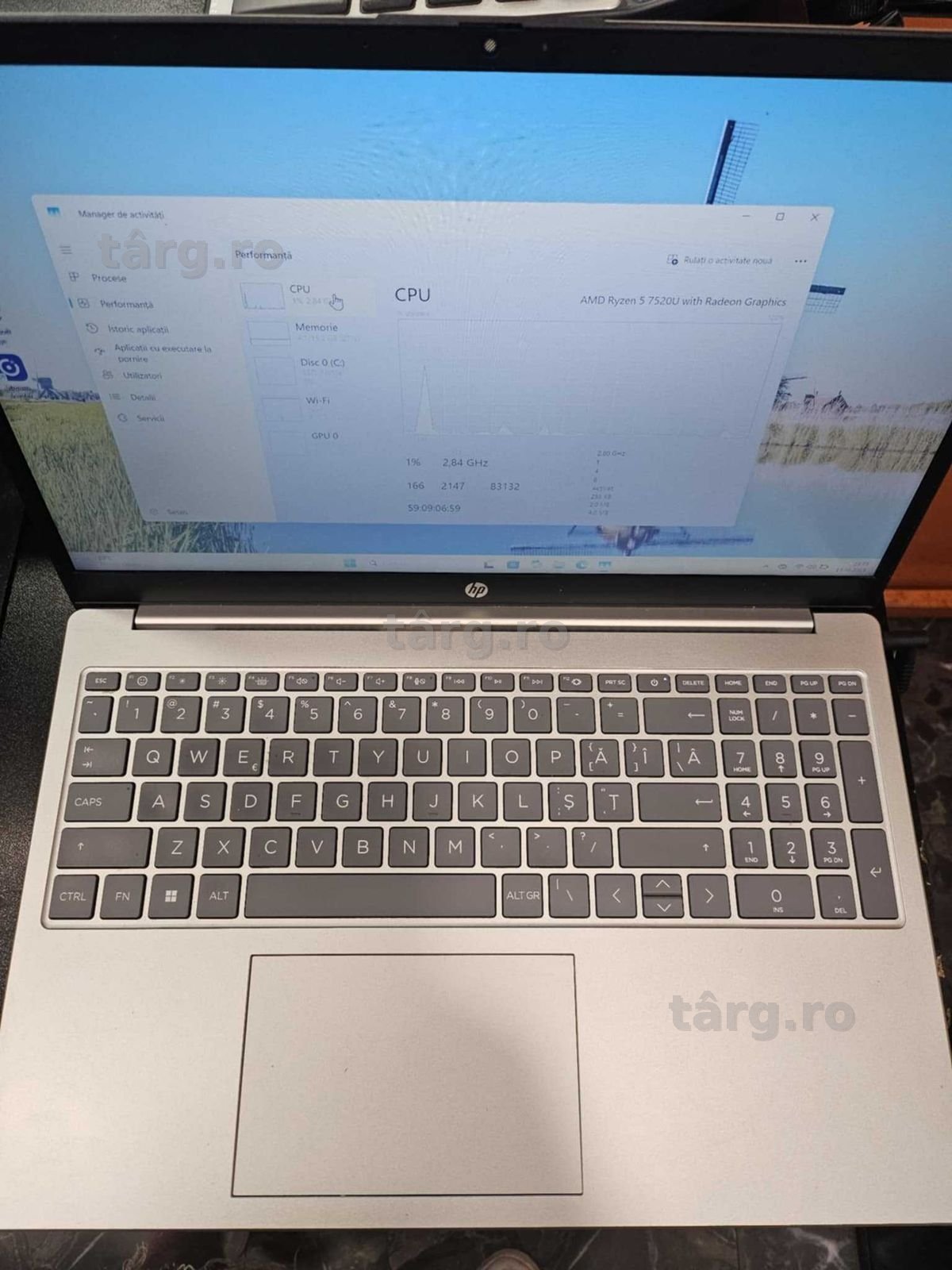 Hope Amanet P5-Laptop HP 15-FC0018NQ, AMD Ryzen 5 7520U/16 RAM/512 SSD 2