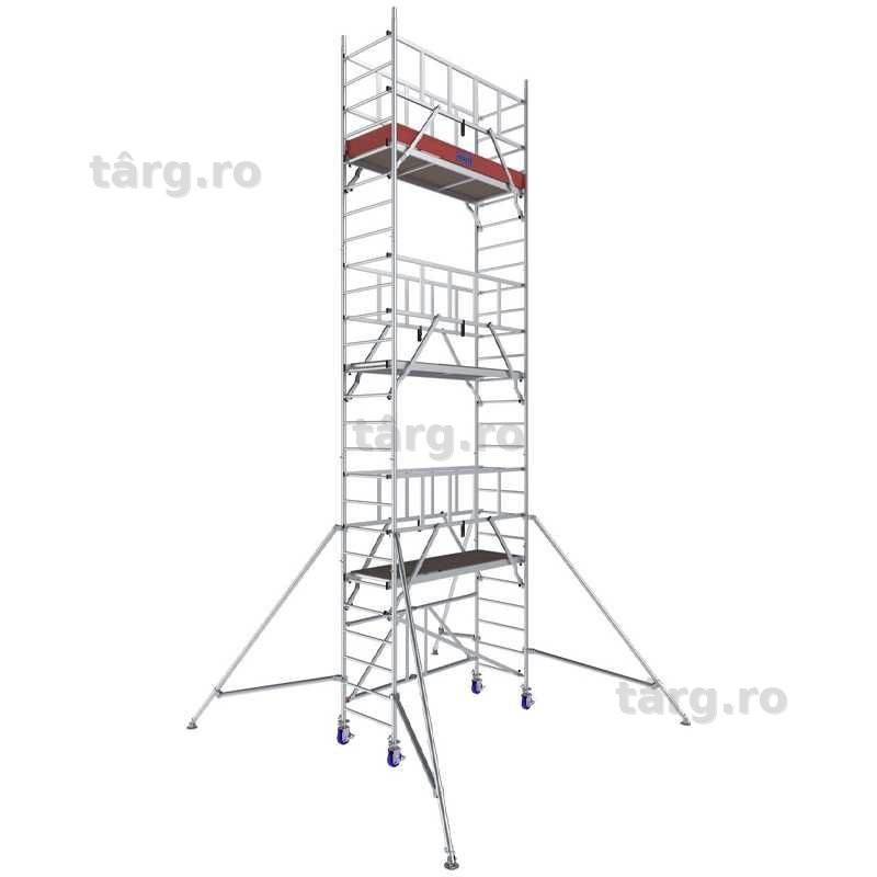 Schela mobila Stabilo S10 0,75 x 2m, aluminiu, inaltime lucru 8,4m - KR-771063