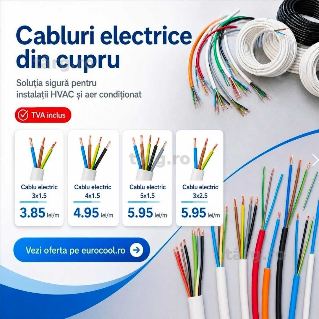 Cablu Electric 3x1.5 / 4x1.5 / 5x1.5 EUROCOOL