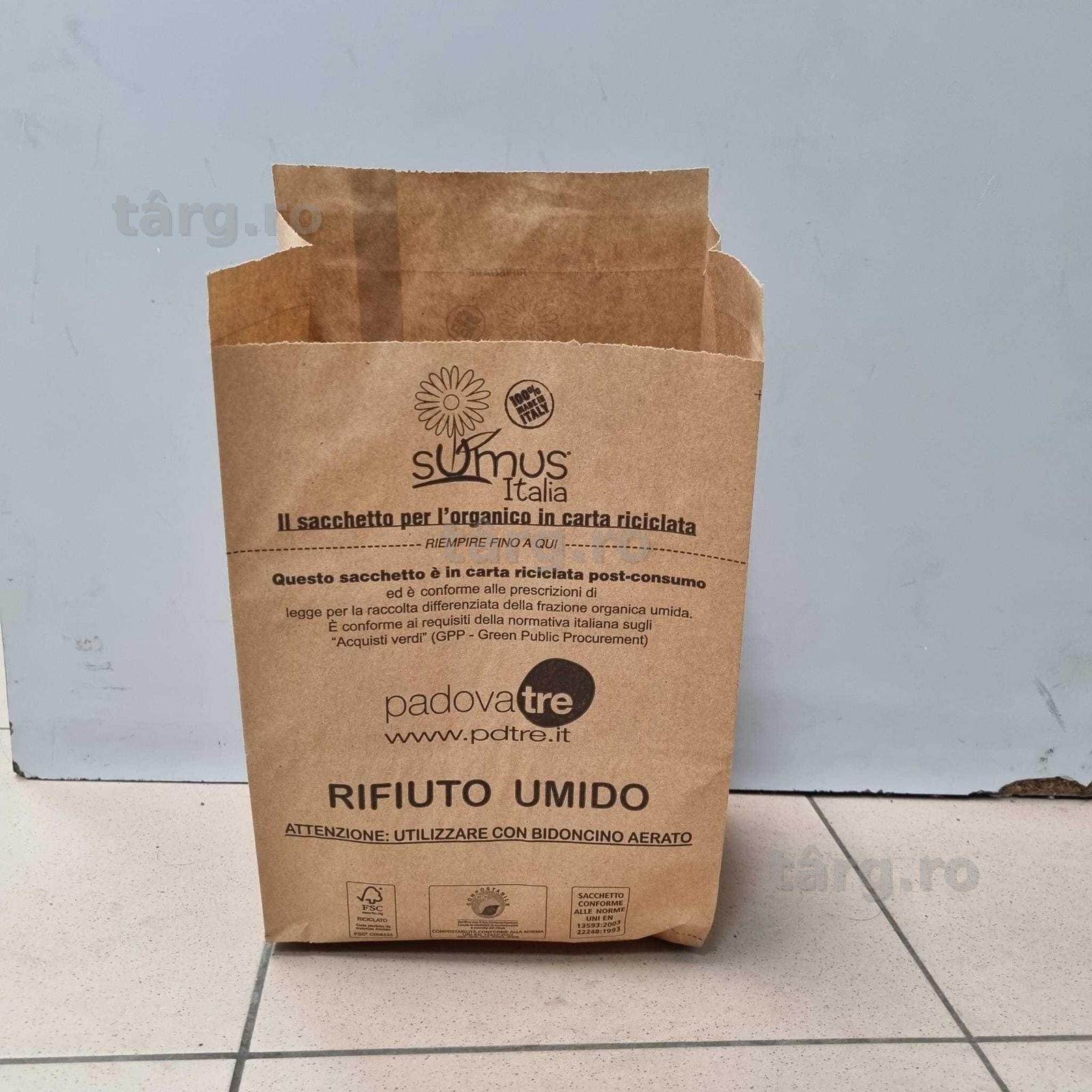Pungi de hartie pentru gunoi din hartie reciclata