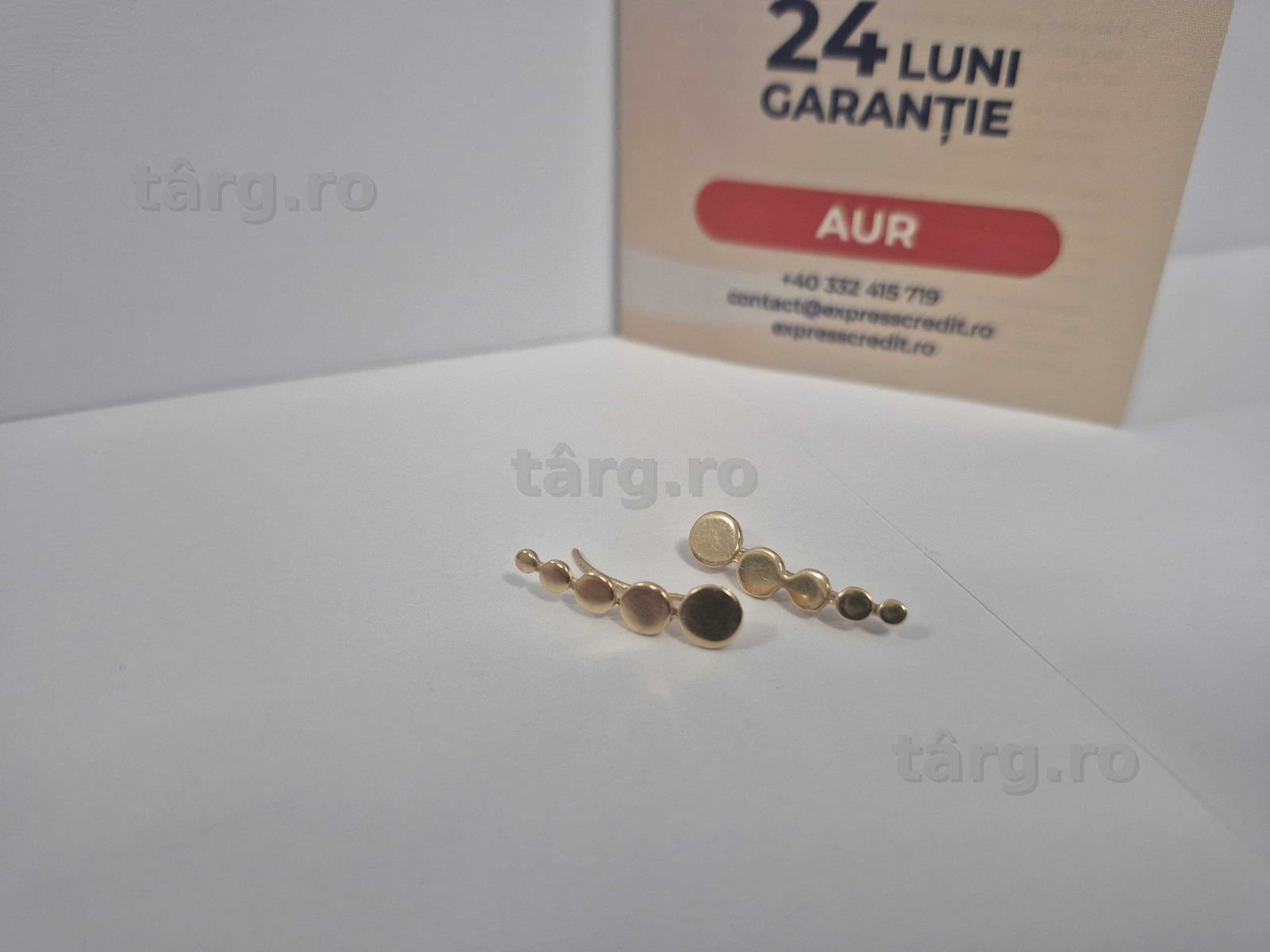 Cercei AUR 14K 1.17g (52424.2/30 Pacurari 2) Garantie 2 ani!