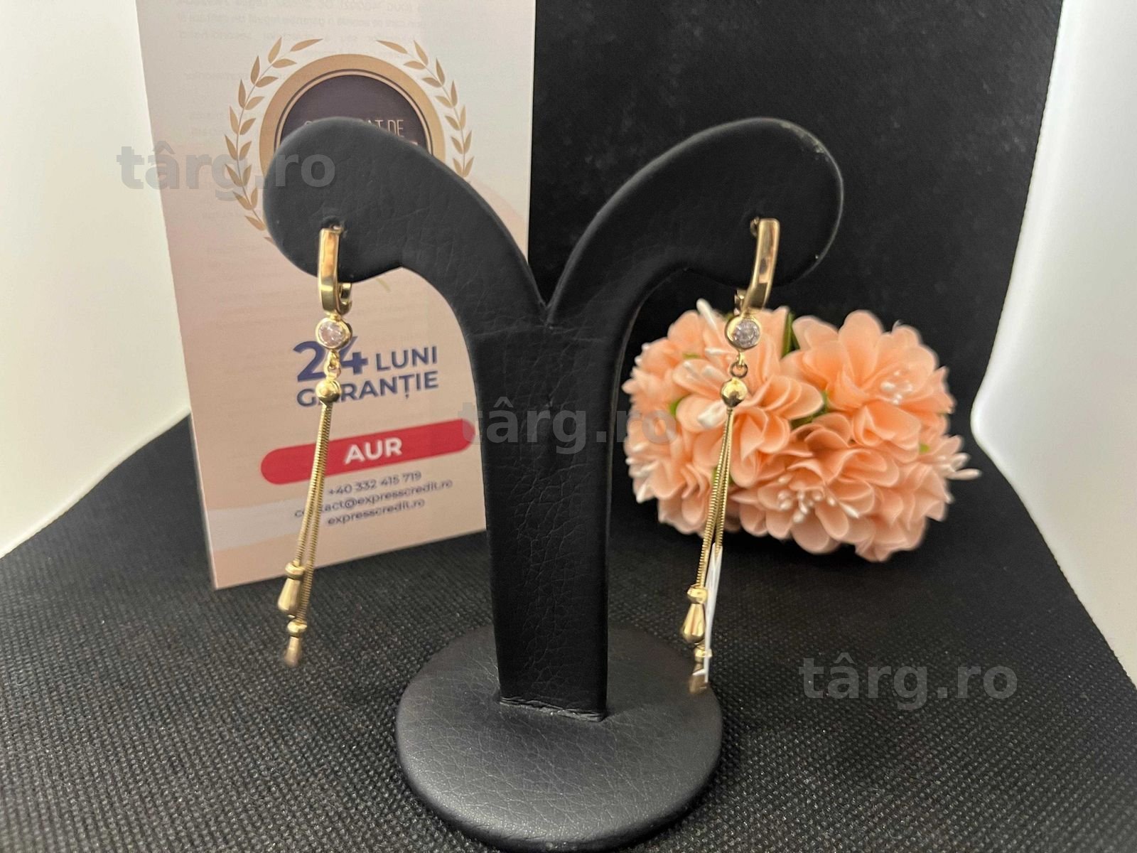 Cercei Aur 14k 3.60g (AG16 Moldova b32971.2)-Garantie 2 ani! 3