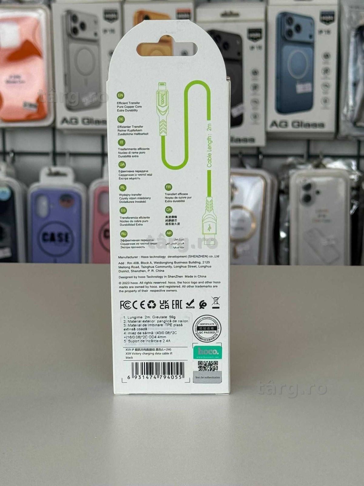 Cablu Date si Incarcare , USB-A la Lightning, 2m 3