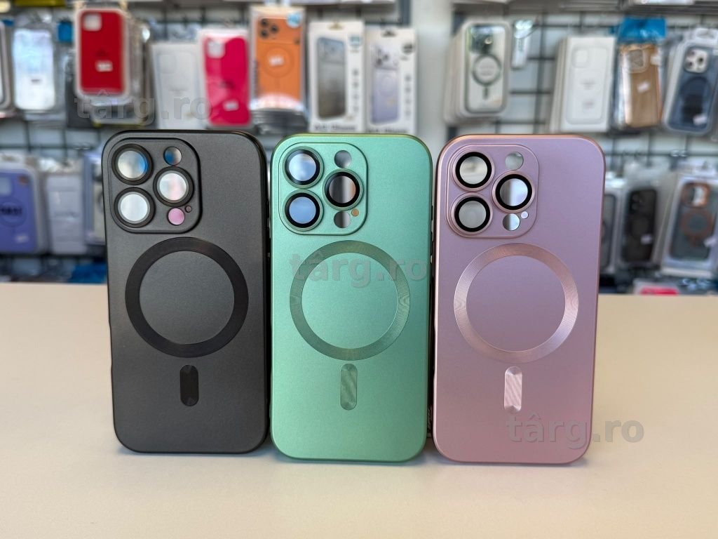 Huse silicon, super slim, MagSafe pentru iPhone 16 pro