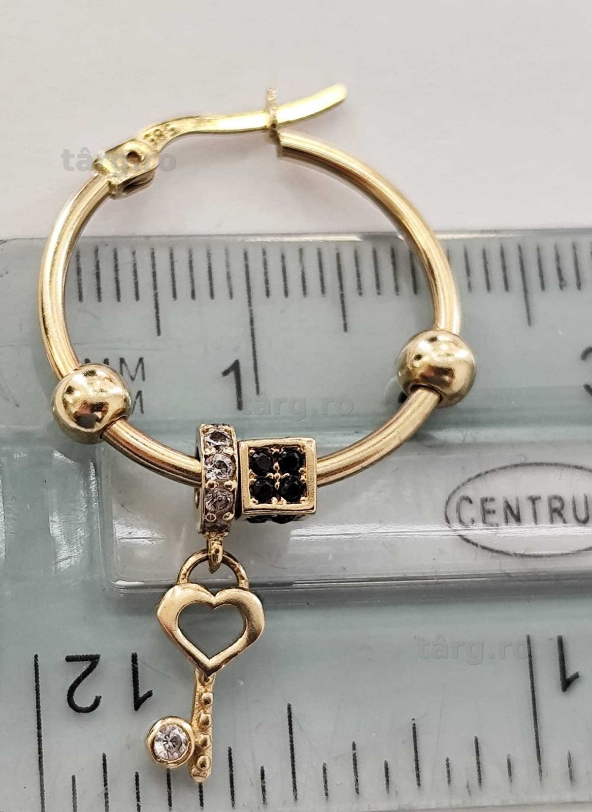 Cercei aur 14K 4.14gr (AG35 B 35147) Garantie 2 ani ! 3