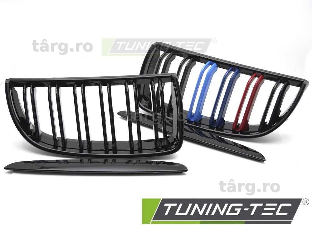 Grile duble negru lucios BMW Seria 3 E90 E91 M-Power