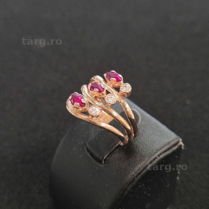 Inel Aur 14K 3.60g (B32925 Ag28 Doi Baieti) 3