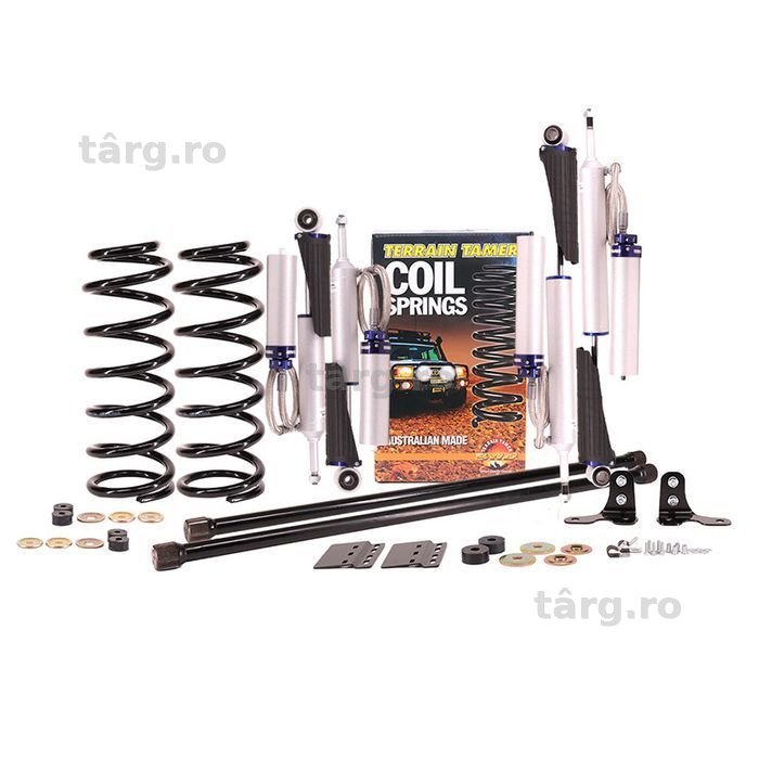 suspensie - kit complet terrain tamer pro cu rezervor reglabile +4cm land cruiser 100