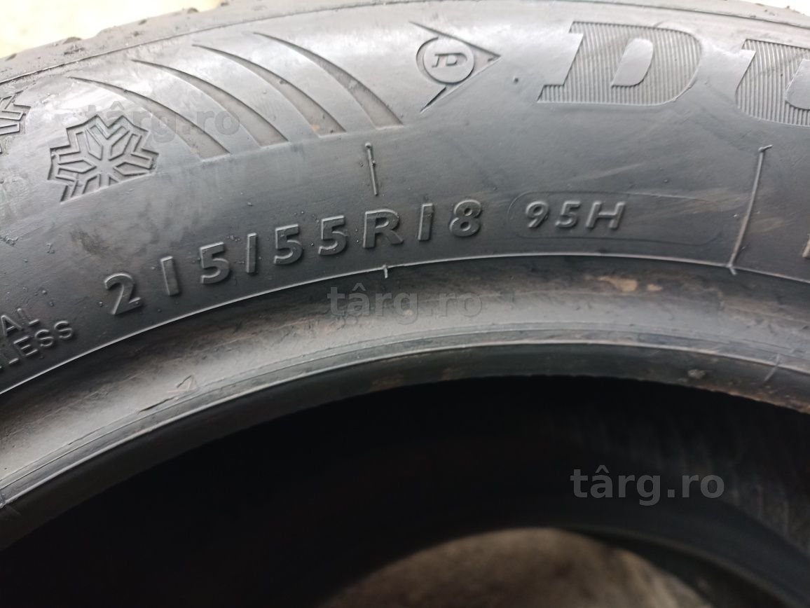 4 anvelope Runflat de iarna ca noi Dunlop 215/55 R18 dot 1119/2517 6