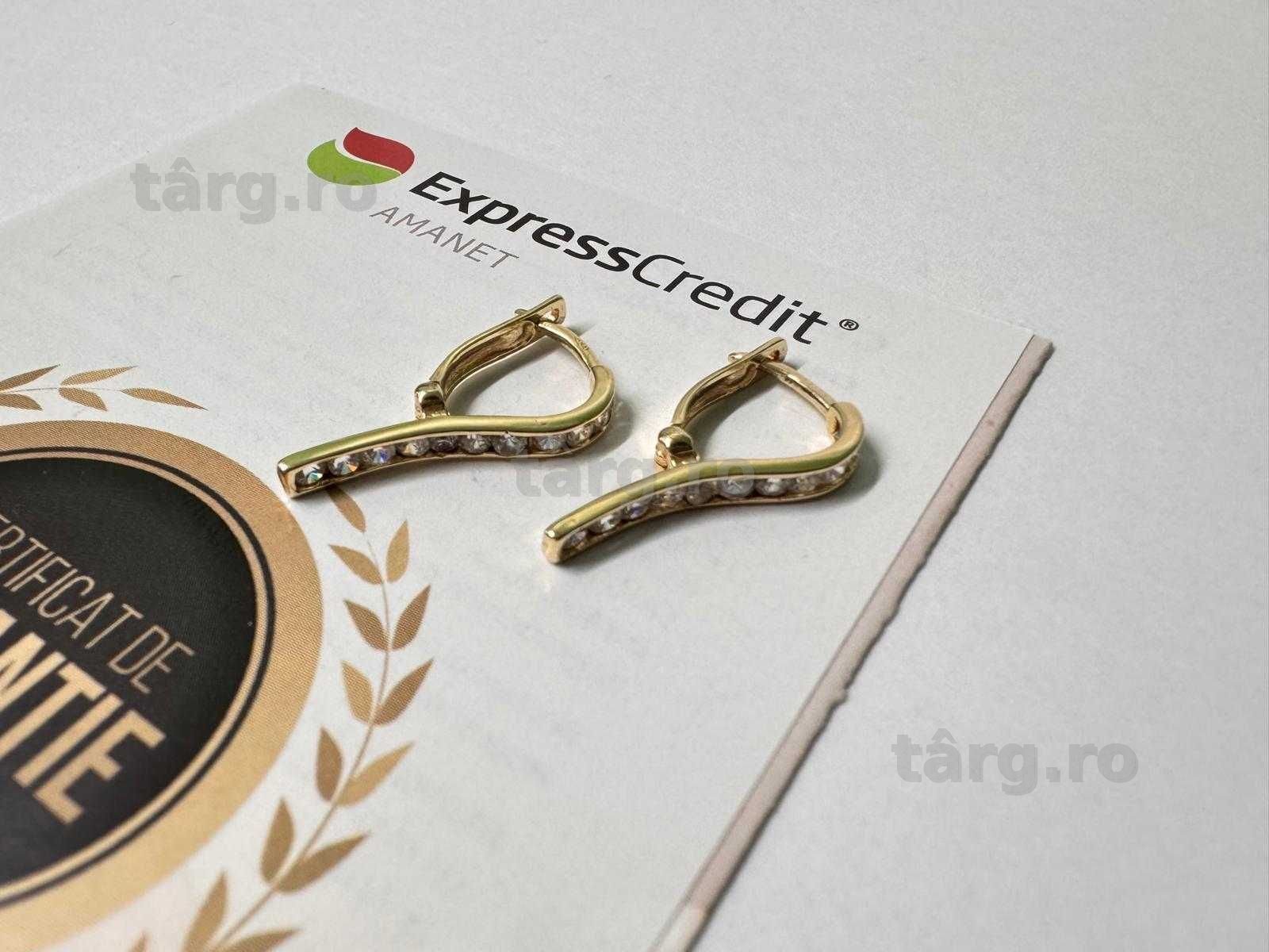 Cercei aur 14K 1.99g (B.61658 Tatarasi) Garantie 2 ani