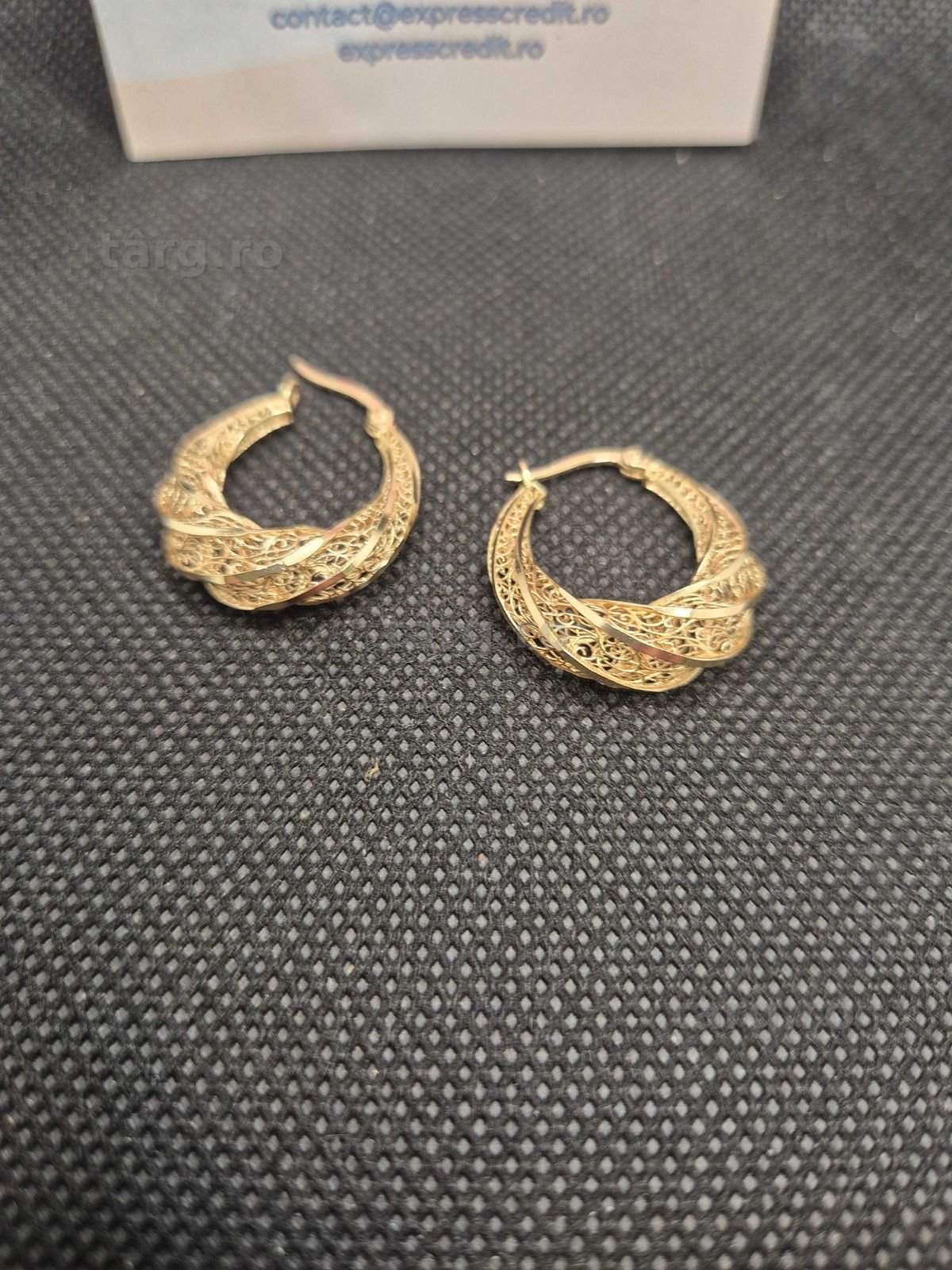Cercei aur 14K 2.93g (50173 Ag11 Piata Nicolina) Garantie 2 ani! 3
