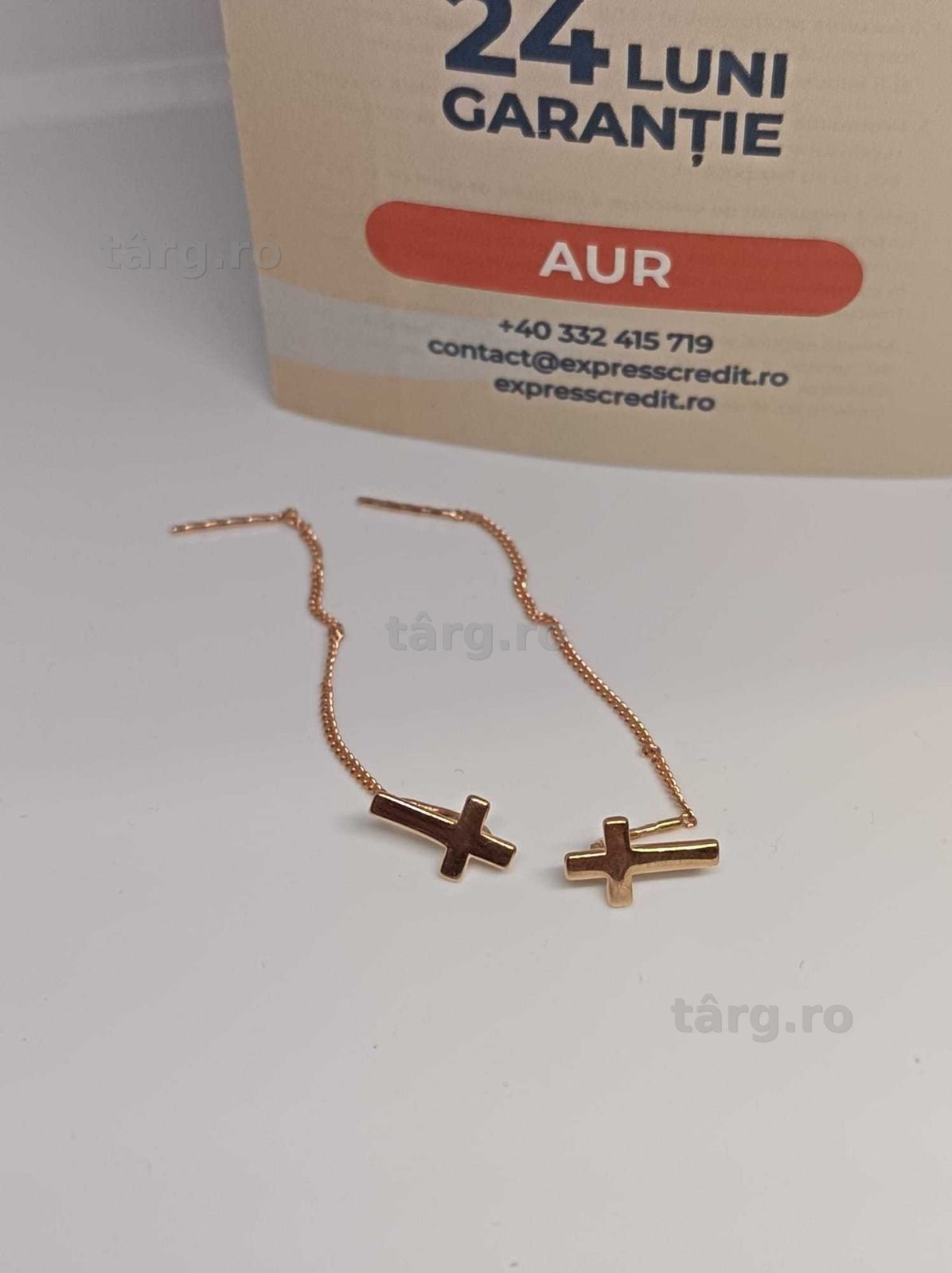 Cercei Aur 14K 1.63g (Ag4 Dacia B.52303.5) Garantie 2 ani 2