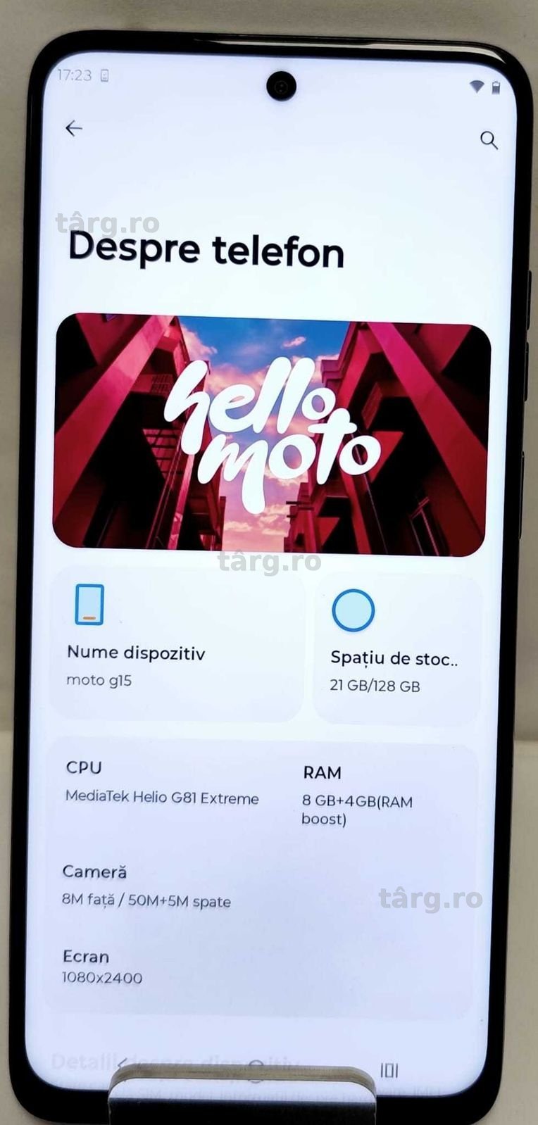 (AG 35) Telefon Motorola G15 B.34112 / Garantie 2 ani / 500lei 2