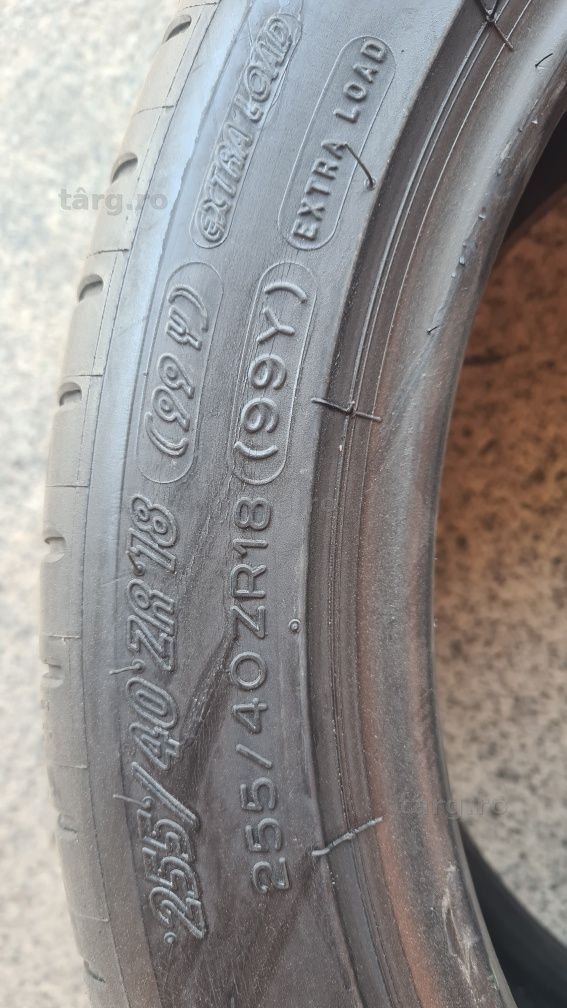 4 anvelope vara Michelin,fata 225/45/18,spate 255/40/18 6