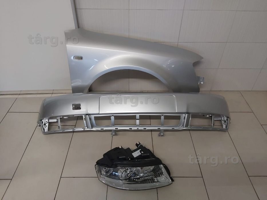 Pachet Bara+Far+Aripa Fata Dreapta Audi A4 B6 An 2000-2004 LY7W-Gri