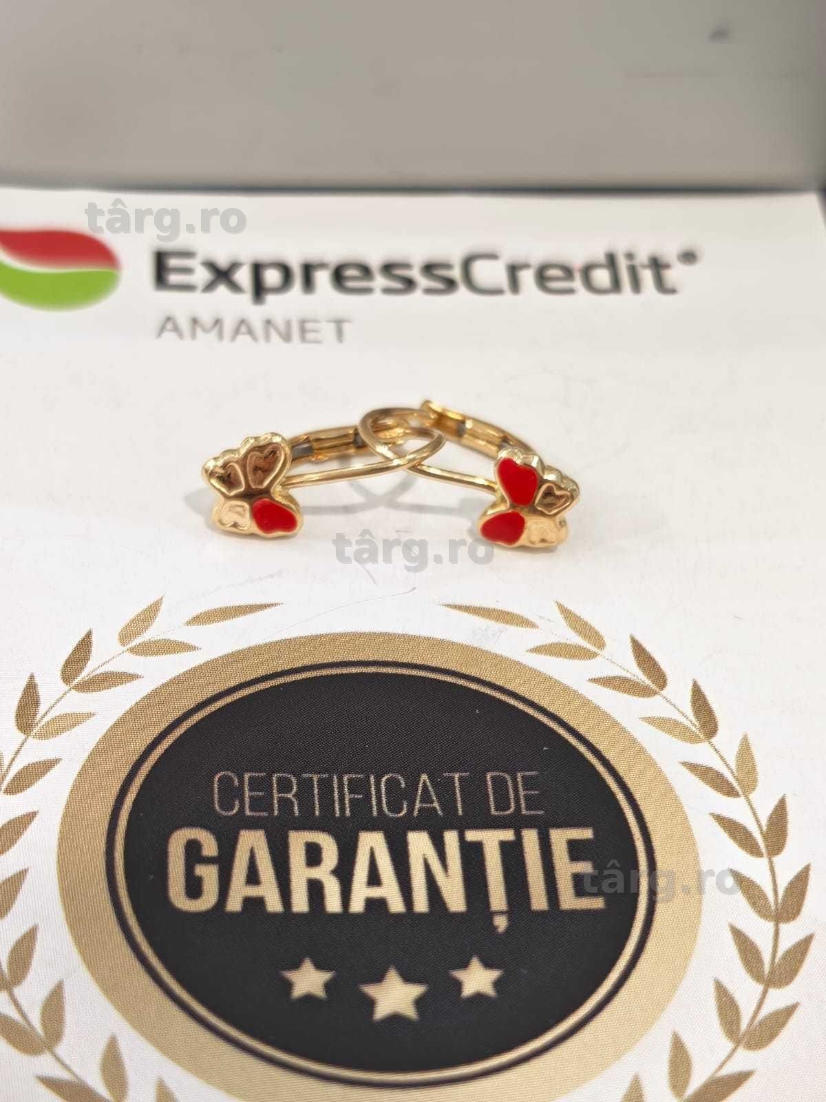 (Ag44 B6786.1) Cercei aur 18K 1.51g 2