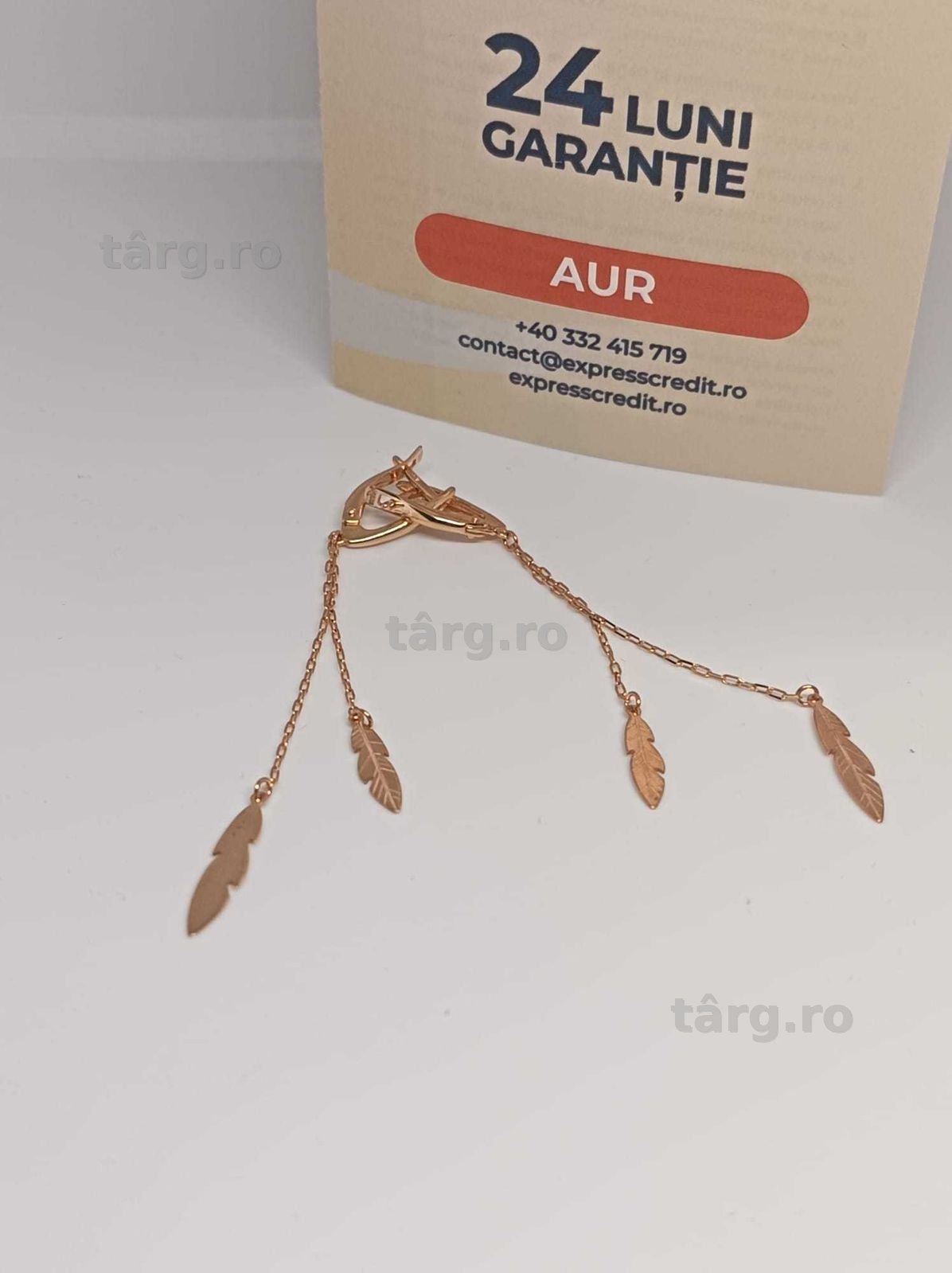 Cercei Aur 14K 2.75g (Ag4 Dacia B.52303.6) Garantie 2 ani 2