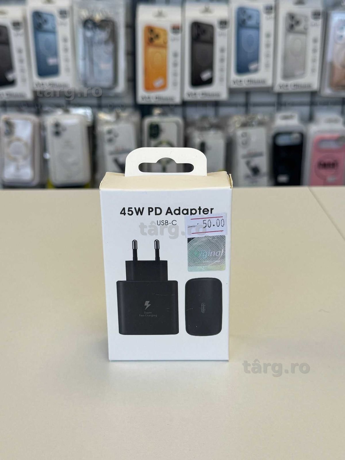Adaptor cu iesire USB C, incarcare rapida, 45W