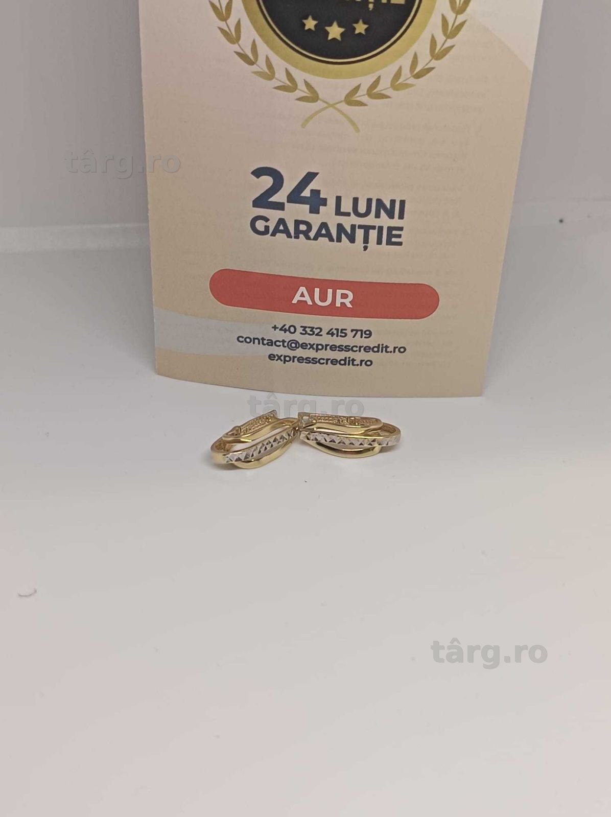 Cercei Aur 14K 2.35g (Ag4 Dacia B.52100.2) Garantie 2 ani 3