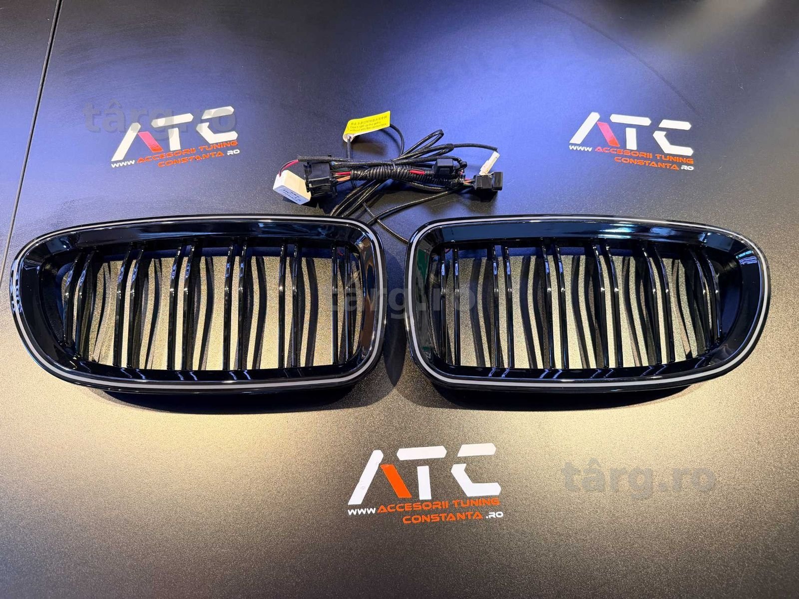 Grile - Nari Duble Iluminat LED BMW Seria 5 F10 F11 (2010-2017)