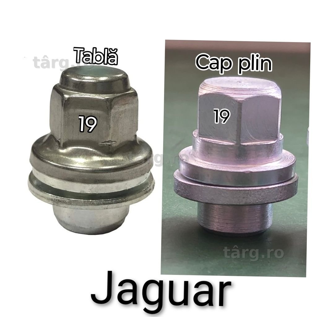 Piulițe prezoane pline pt Jaguar M12 x1.5 cu șaibă plata și guler