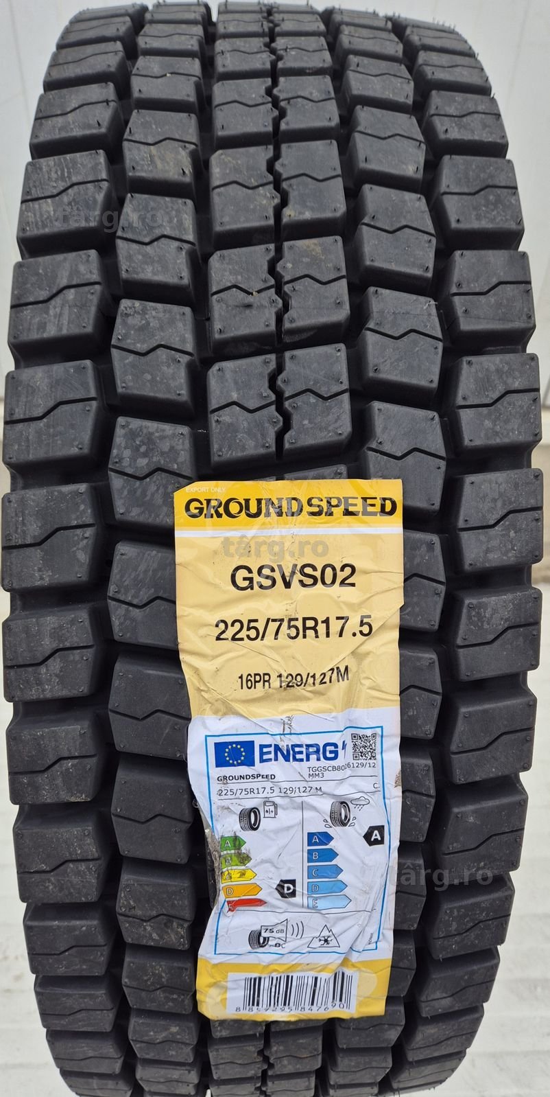 225/75 R17.5, 129M, GROUNDSPEED 16PR, Anvelope tractiune M+S 3