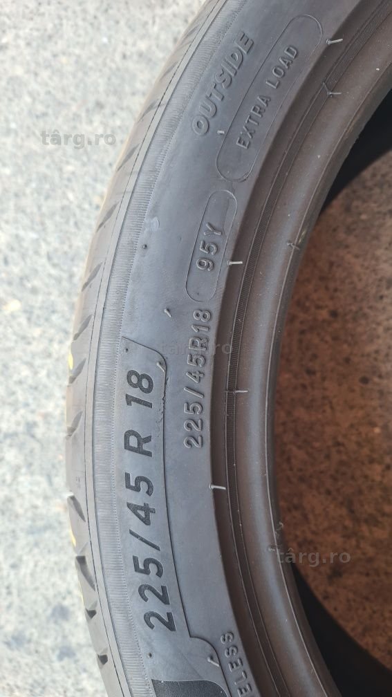 4 anvelope vara Michelin,fata 225/45/18,spate 255/40/18 4