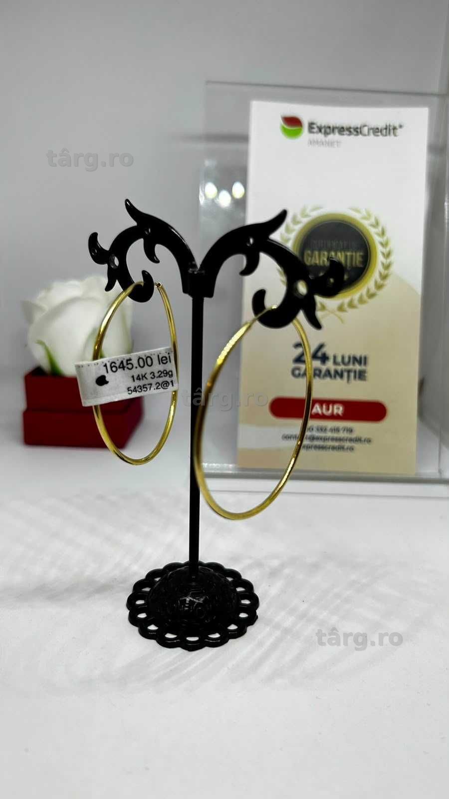Cercei Aur 14K 3.29g (AG1 Alexandru B54357.2) - Garantie 2 ani! 2