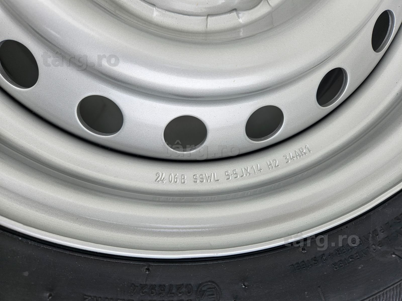 Roata remorca 185/65 R14 93N, Anvelopa SECURITY M+S pe Janta 5.5Jx14 6