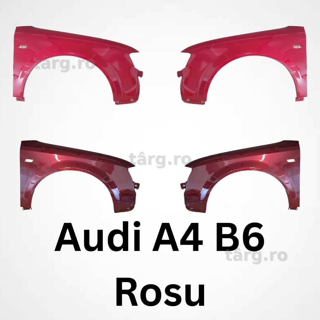 Aripa Fata Dreapta & Stanga Audi A4 B6 An 2000-2004 (Set Rosu)