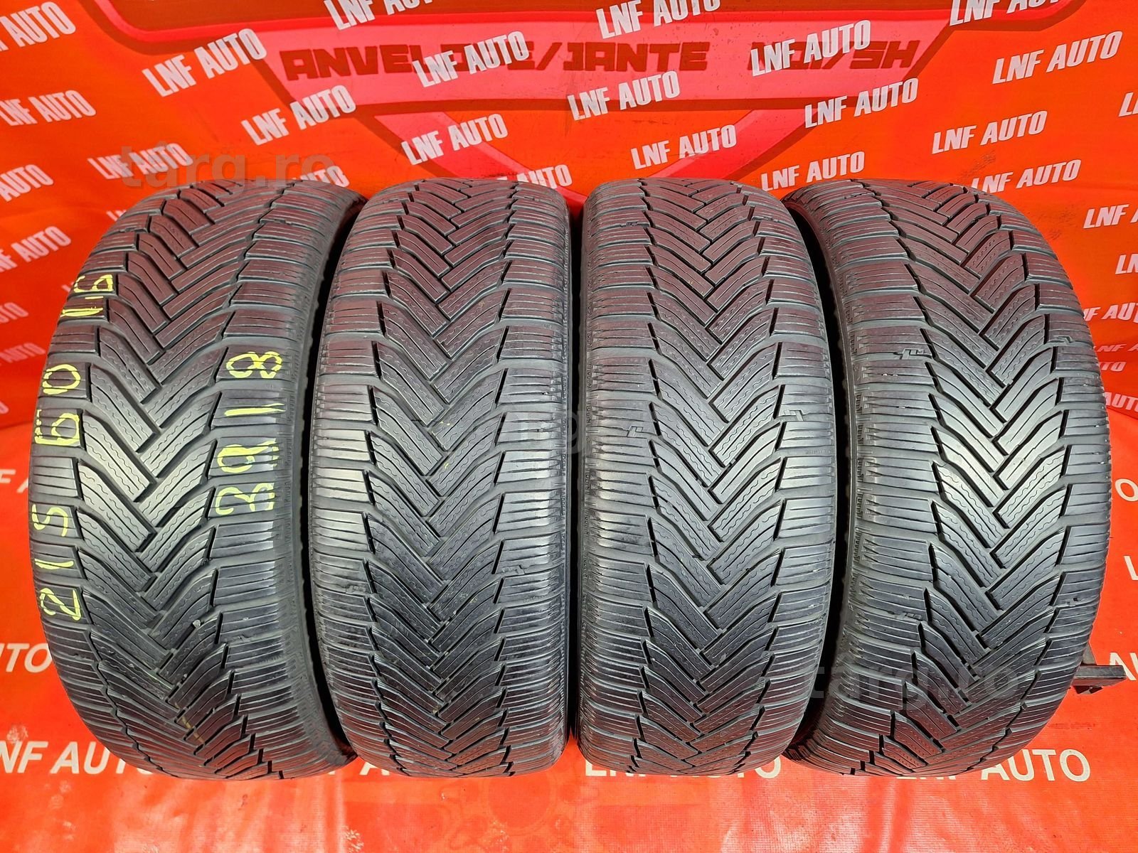 Anvelope  M+S - 215/60/16 - Michelin Alpin 6 - 6 MM - DOT 2018 !