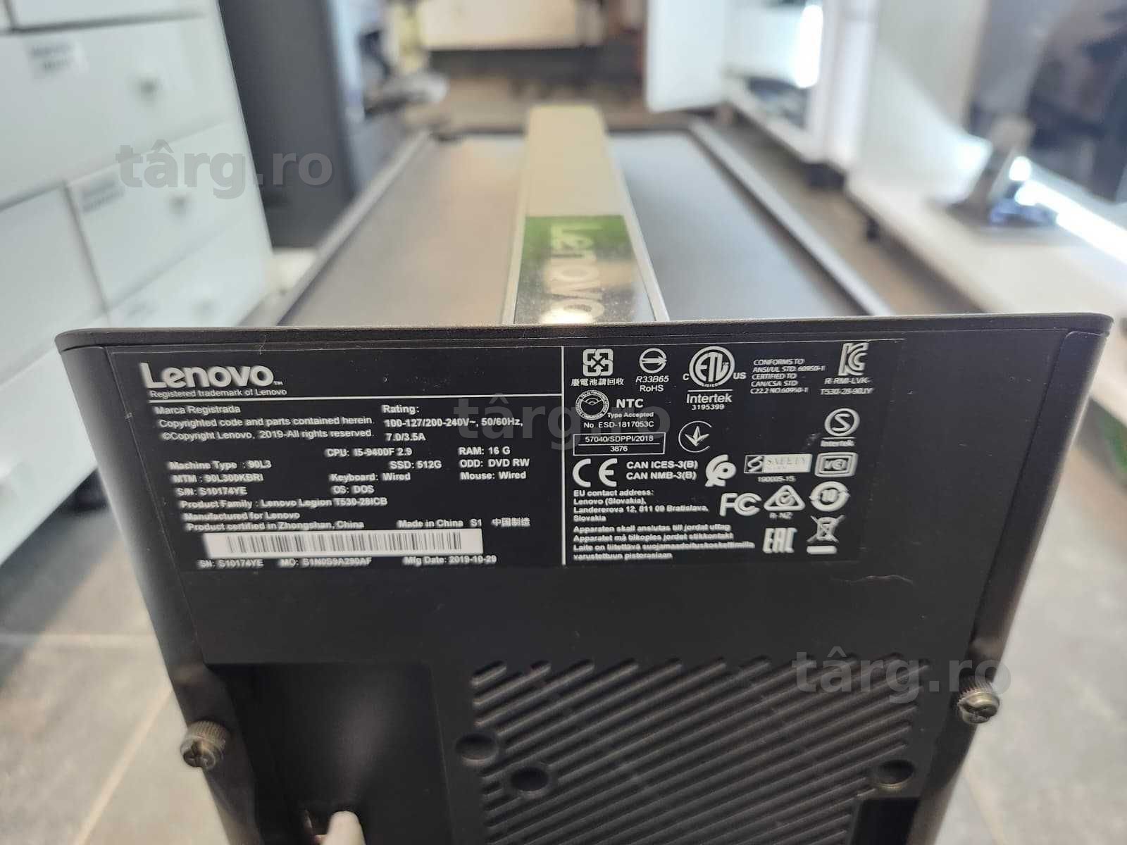 Desktop   Lenovo  i5 9400 F / GTX 1660 Ti 6 GB (Ag8 Tudor/B75187) – Garantie 2 Ani! 2