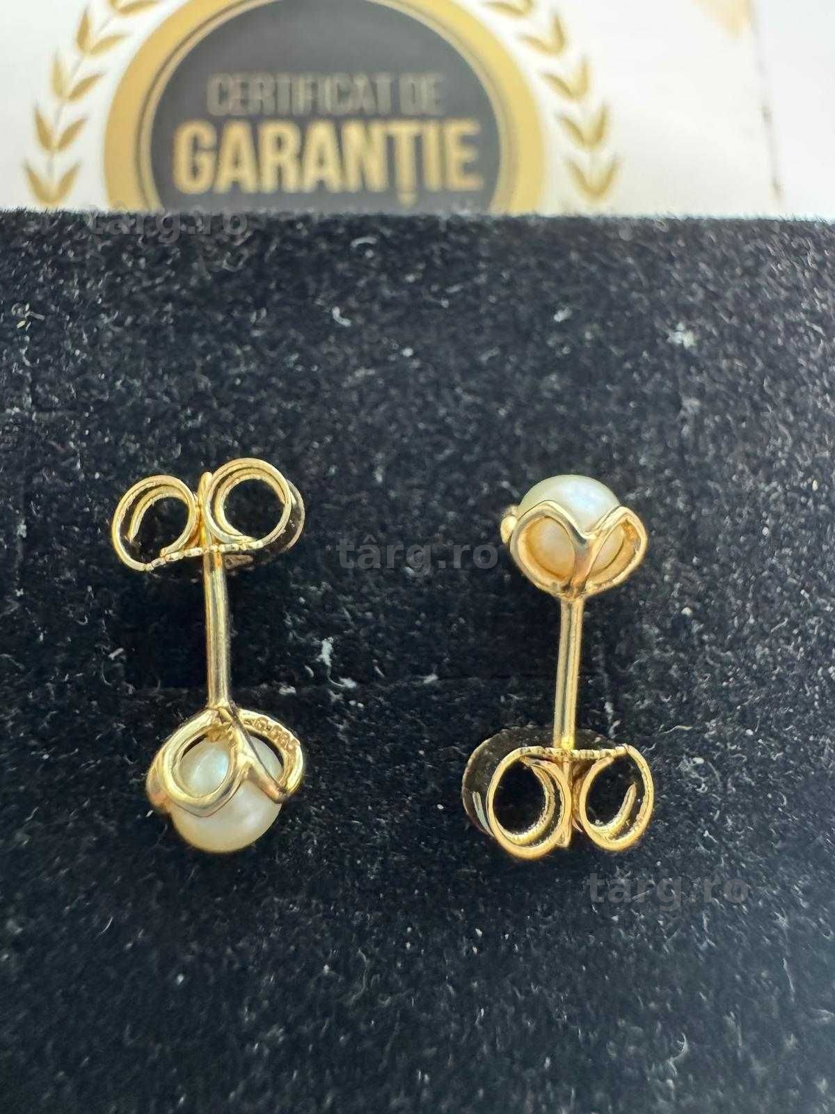 Cercei din aur 14k (70182.1/ 10 Pacurari 1) garantie 2 ani! 4