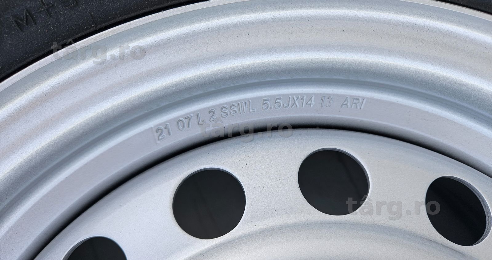 Roata completa remorca 195R14C Anvelopa SECURITY M+S pe Janta 5.5Jx14 2