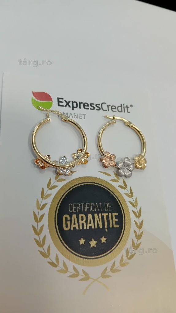 Cercei aur 14k Ag20 Dancu b30043 Garanție 2 ani 4