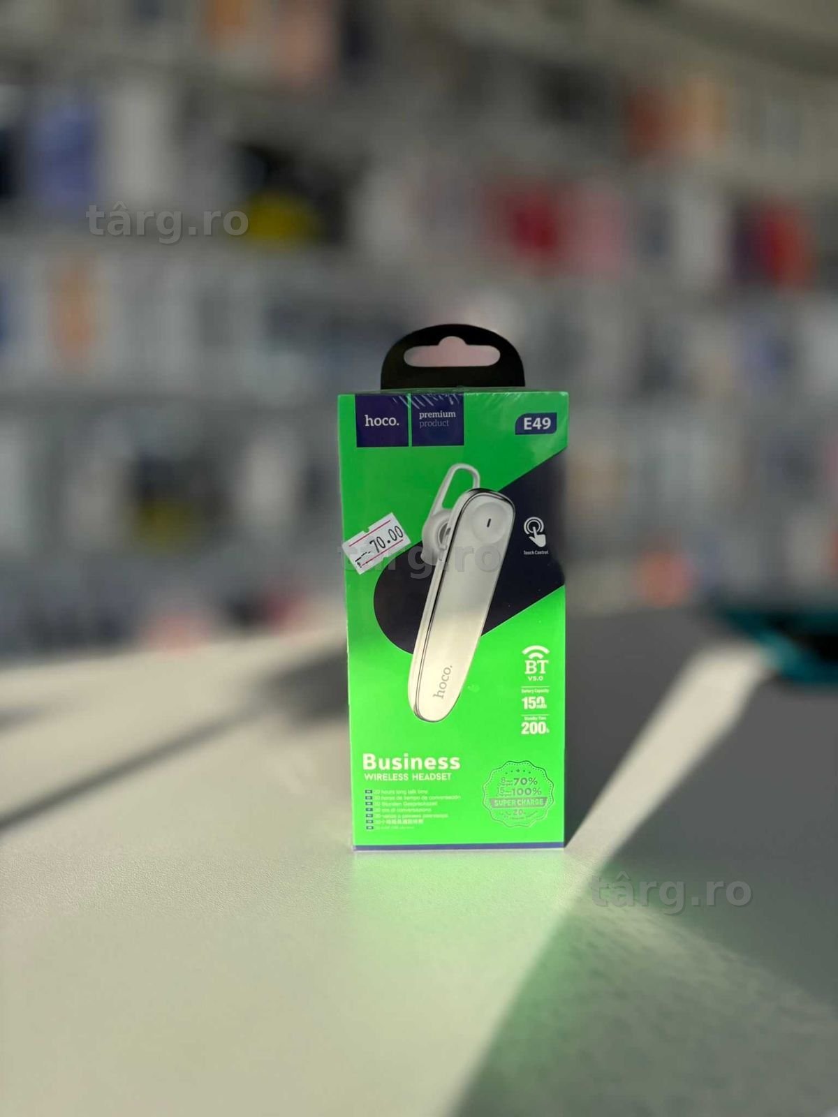 Casca Wireless Hoco, BT 5.0, Incarcare rapida, Microfon,Baterie 150mAh